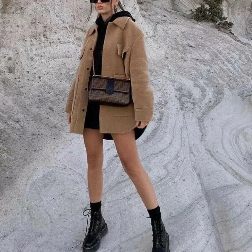 NEW Zara Teddy Shacket